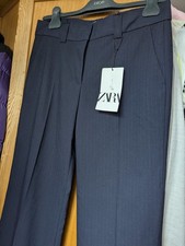 Trendy Zara Navy Straight Wide