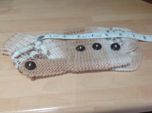 Hand knitted dog - 7'',