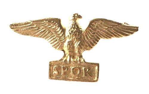 Roman eagle gold plated pewter - eagle,