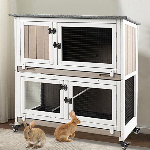 Rabbit hutch indoor with - l,
