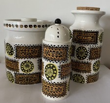 VINTAGE PORTMEIRION TALISMAN STORAGE JARS & SUGAR SIFTER SUSAN WILLIAMS-ELLIS
