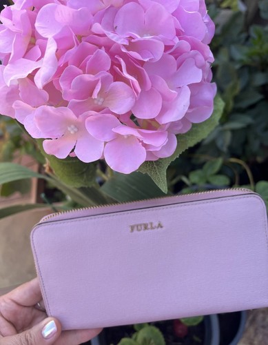 Furla babylon pink leather zip - pink,