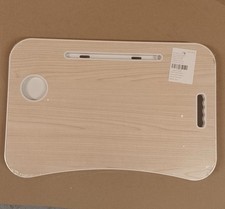 Folding Laptop Table Bed Tray Portable Computer Desk Breakfast Stand White