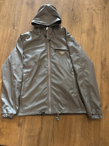 Prada grey windbreaker - prada,