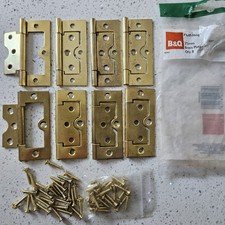 Door Flush Hinges Brass Plated