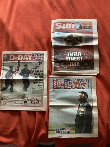 Ww2 day souvenir newspapers - day,
