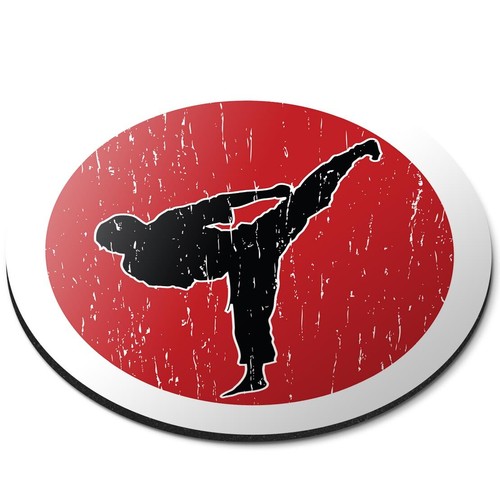 Round mouse mat karate martial - mat,