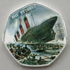 RMS Titanic Commemorative Coin ( .999 Silver Plated ) 1912 Heritage Wreck