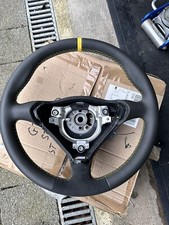 996.2 GT3 Steering wheel - Retrimmed leather / Alcantara / Yellow Stripe