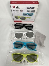 LG Cinema 3D Glasses X4 Party Pack Bundle AG-F315 Boxed Various Colours
