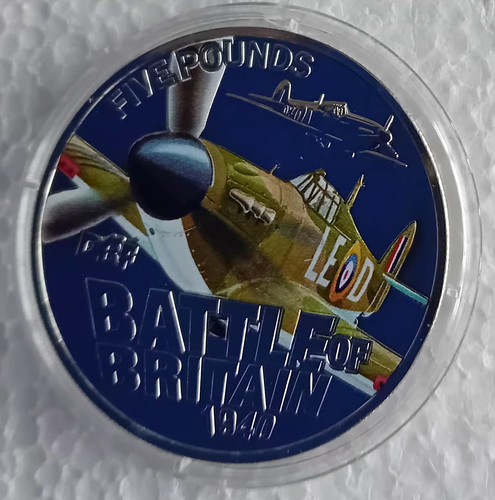 Superb guernsey coin - guernsey, £5