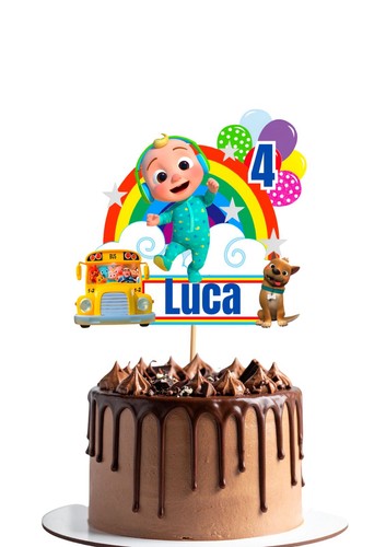 Cocomelon cake topper - cocomelon,