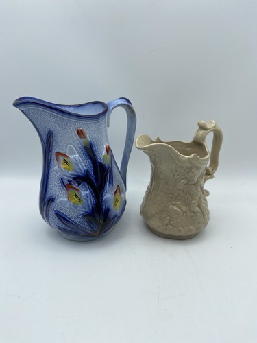 Pair victorian jugs - victorian,