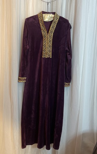 Miss merina purple velour - velour, maxi