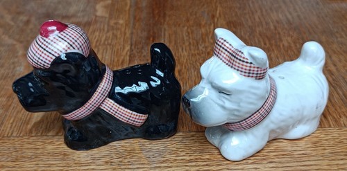Black white scottie paws - &, white,