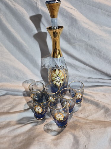Vintage bohemian murano blue - bohemian,