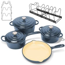 9pcs cast iron cookware - 9pcs,