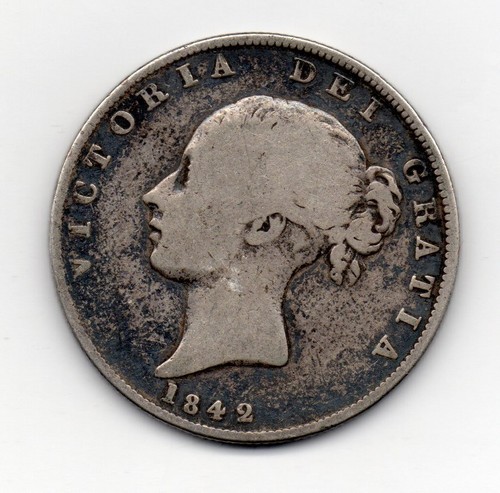 1842 half crown - 1842, victoria