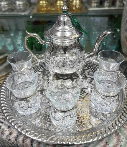 Moroccan teapot tea cups - teapot, 6