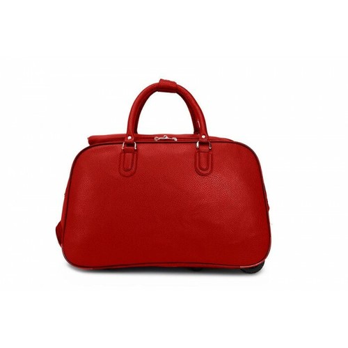 Ladies plain leather travel - pu,