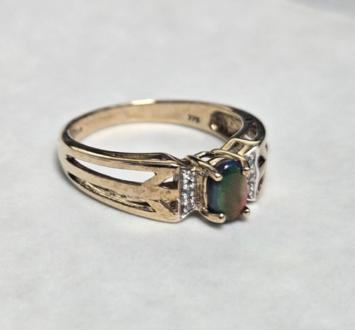 9ct yellow gold - yellow, ring