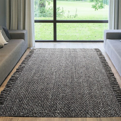 Bergen plain tassel wool - plain, rugs