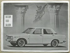 DATSUN 1600 SALOON Car Sales Specification Leaflet c1970