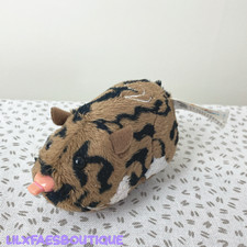 4" brown spotted hamster Zuzu pets toy plushie 2000s