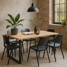 Dining Table Industrial Small