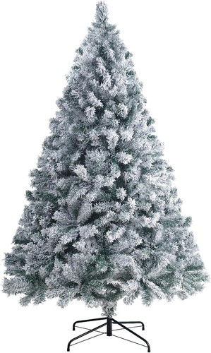 5ft pre lit snow flocked - 5ft, pre-lit