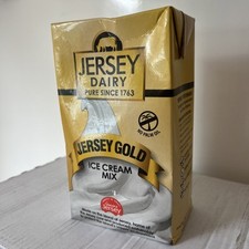 Jersey Gold Ice Cream UHT mix 1 Litre Superior Creamy Taste, Soft Serve/Whippy