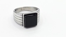 BLACK ONYX SIGNET RING
