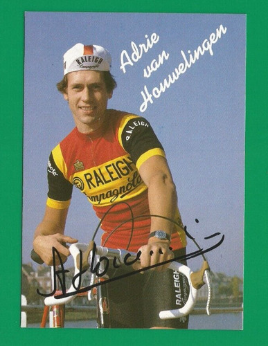 Cycling card adrie van - cycling,