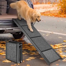 Papettly Dog Ramp 158x44CM – Folding Pet Ramp for Large Dogs, Non-Slip, Car Use