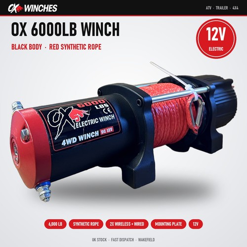 Winches 6000lbs electric - ox,