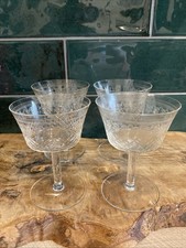 Vintage Champagne Coupes Set of 4