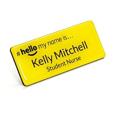 Hello My Name Is Badge Resin Coated Student Nurse Midwife Healthcare Assistant