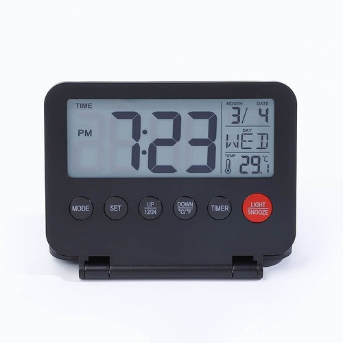 Travel alarm clock - alarm, with