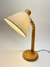 Vintage 1970s Swedish Pine Solbacken Table Lamp GB Solbackens Svarveri #1021