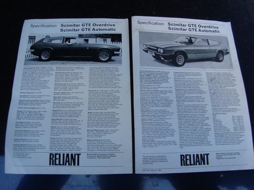 Reliant scimitar se5 se6 - reliant, se5/se6