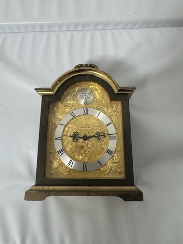 Swiza tempus fugit - clock, brass
