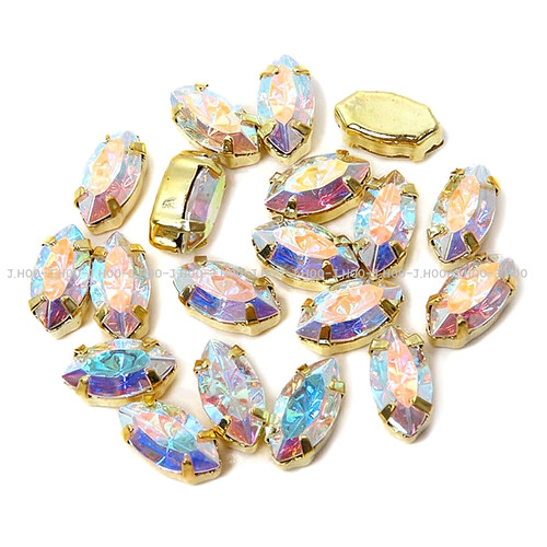 Navette 8x4mm prong set - navette,