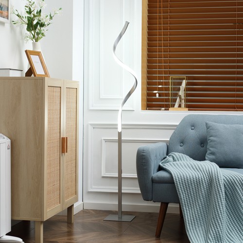 Modern spiral floor - modern, lamp