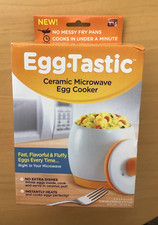 JML Egg Tastic Ceramic Microwave Egg Cooker Boxed NEW