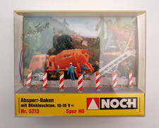 Noch Nr. 5213 HO Model Railway Scenery Barrier Beacon Flashing Lights Road Works