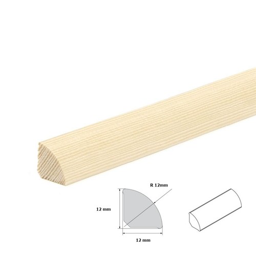 Pine quadrant trim moulding - pine,