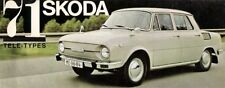 Skoda S100 L 110 L LS R 1970-71 French Market Foldout Sales Brochure