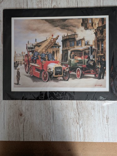 Mounted print dennis fire - mounted, of