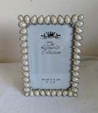 Leonardo Collection Pearl And Diamante Photo Frame 4" X 6" 10cm X 15cm