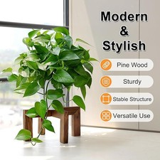 Wood Plant Stand Modern